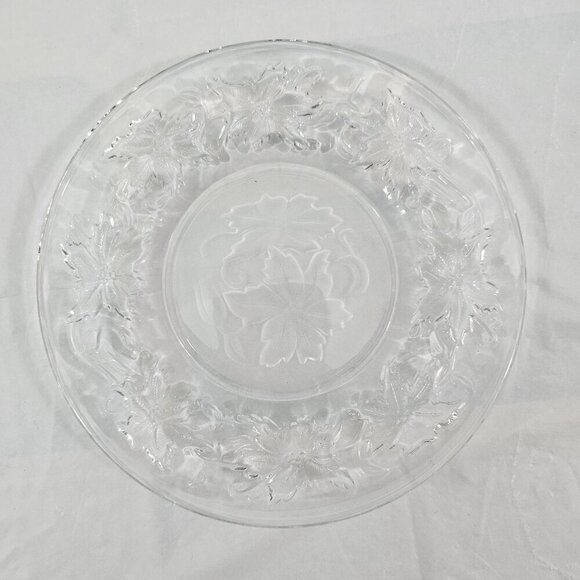 Fantasia Princess House Crystal & Frosted Bottom Dessert Appetizer Plates - 4 - Picture 4 of 15